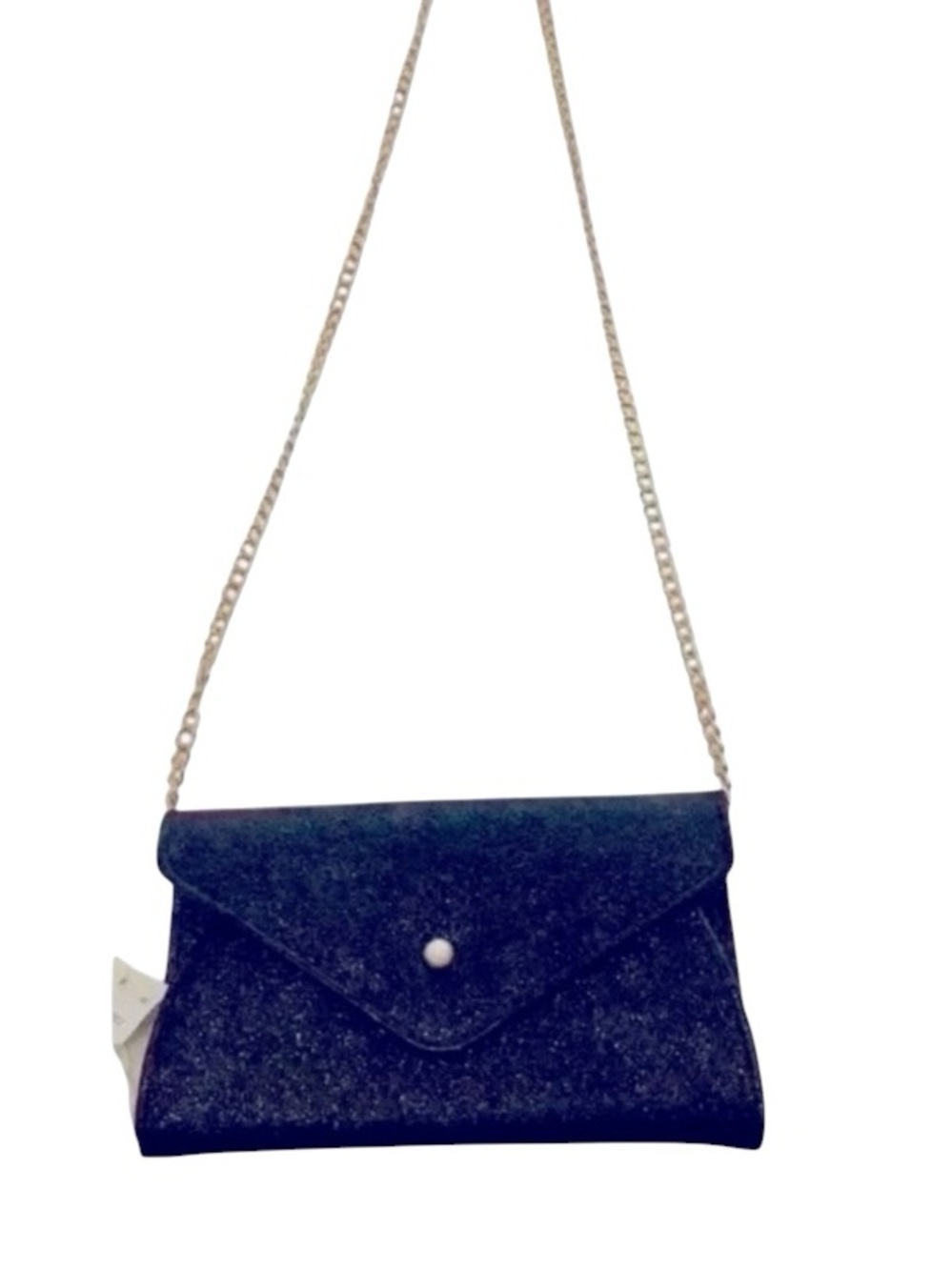 VINTAGE EVENING CLUTCH Old Hollywood Glamorous W/Gold tone Removable Chain Strap